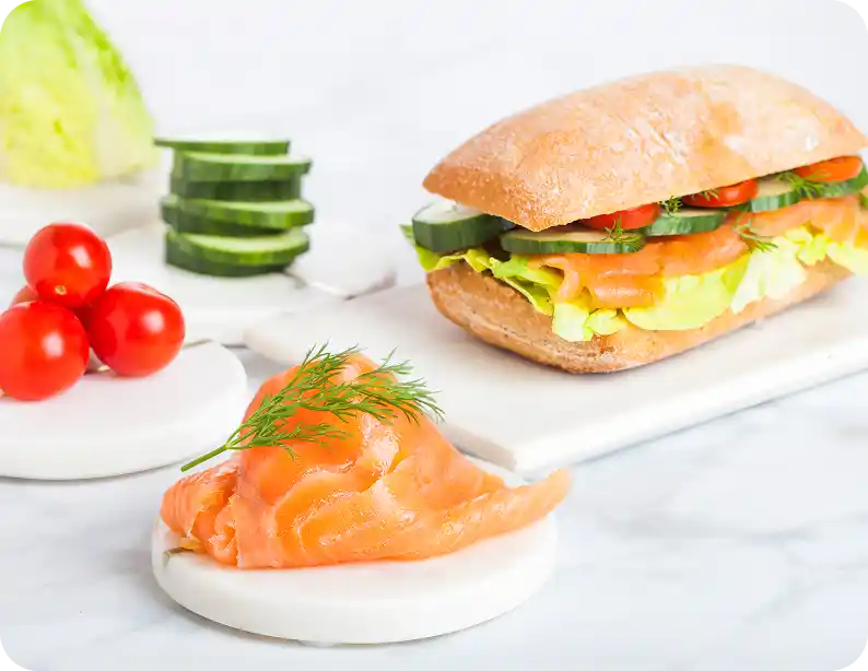 Багет з лососем